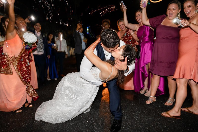 Reception dance floor moment